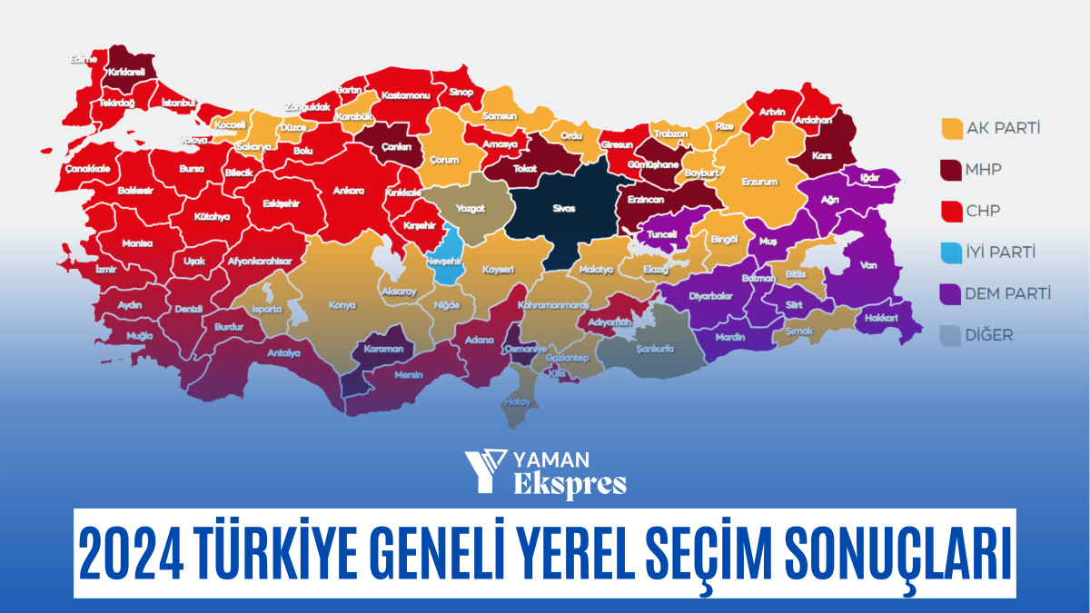 2024 Türkiye Geneli Yerel Seçim Sonuçları